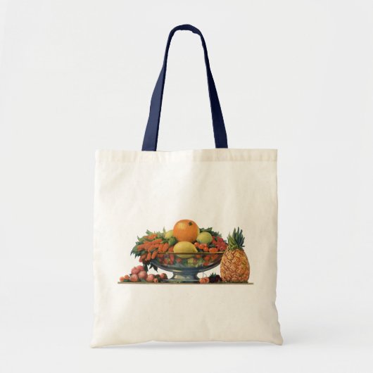 Oude Voeding, Gevarieerd Fruit in een Kom Tote Bag (Voorkant)