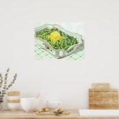 Oude Voeding, Groene Boonenschotel met Boter Poster (Keuken)