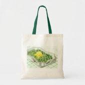 Oude Voeding, Groene Boonenschotel met Boter Tote Bag (Voorkant)