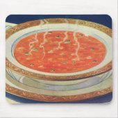 Oude voeding, warme kom tomatensoep met erwten muismat (Voorkant)