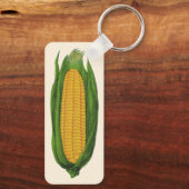 Oude voedingsgroenten; Gele maïskolf Sleutelhanger (Achterkant)