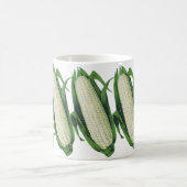 Oude voedingsgroenten Witte maïs aan de kolf Koffiemok (Center)