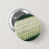 Oude voedingsgroenten Witte maïs aan de kolf Ronde Button 5,7 Cm (Voorkant /achterkant)
