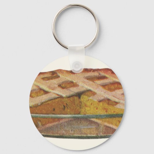 Oude Voedingsmiddelen, Dessert, Pompoentaart voor  Sleutelhanger (Voorkant)