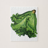 Oude Voedingsmiddelen, Groene Blad Sla Groenten Legpuzzel (Verticaal)