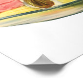 Oude Voedsel Desserts, Banaan Split Kersen Poster (Hoek)