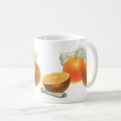 Oude Voedsel Fruit, Rijpe Sinaasappels Sapcentrifu Koffiemok (Voorkant rechts)