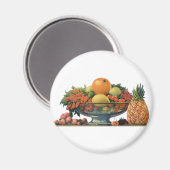 Oude Voedsel, Gevarieerd Fruit in een Kom Magneet (Voorkant / Achterkant)