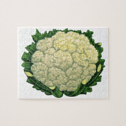 Oude Voedsel Groenten Groenten Bloemkool Legpuzzel (Horizontaal)