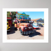 Oude voertuigen op Seligman, route 66 Poster (Voorkant)