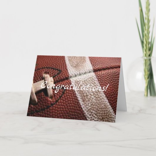 oude voetbal felicitatie kaart (Voorkant)