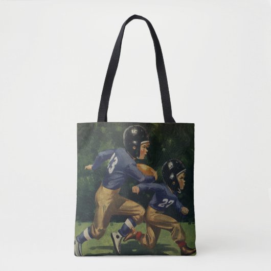 Oude Voetbal, Kinderen, Jongens die Sporten  Tote Bag (Voorkant)