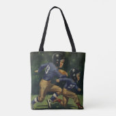Oude Voetbal, Kinderen, Jongens die Sporten  Tote Bag (Achterkant)