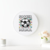 Oude Voetbal Mama Gravure Shirt Ontwerp_1 Grote Klok (Huis)