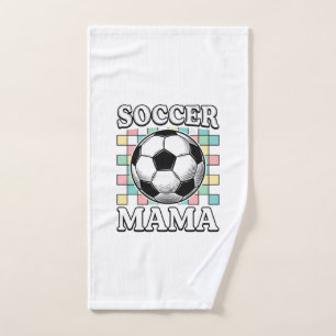 Oude Voetbal Mama Gravure Shirt Ontwerp_1 Handdoek