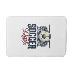 Oude Voetbal Vader Shirt Ontwerp_1 Badmat