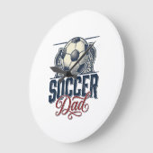 Oude Voetbal Vader Shirt Ontwerp_1 Grote Klok (Hoek)