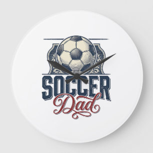 Oude Voetbal Vader Shirt Ontwerp_1 Grote Klok