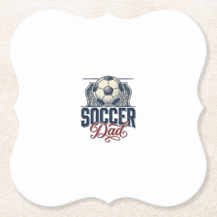 Oude Voetbal Vader Shirt Ontwerp_1 Kartonnen Onderzetters