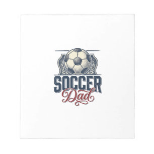 Oude Voetbal Vader Shirt Ontwerp_1 Notitieblok