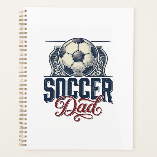 Oude Voetbal Vader Shirt Ontwerp_1 Planner (Voorkant)