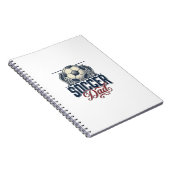 Oude Voetbal Vader T-shirt Ontwerp_1 Notitieboek (Rechterzijde)