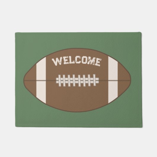 Oude Voetbal Welkom Deurmat Vloerkleed (Voorkant)