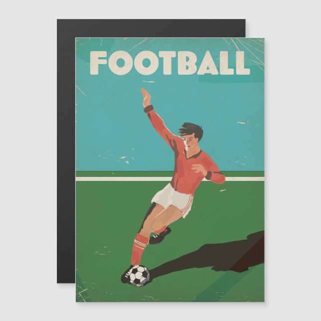 Oude Voetbalposter (Voorkant / Achterkant)