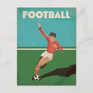 Oude Voetbalposter Briefkaart