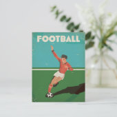 Oude Voetbalposter Briefkaart (Staand voorkant)