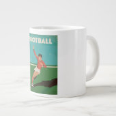 Oude voetbalposter grote koffiekop (Voorkant rechts)