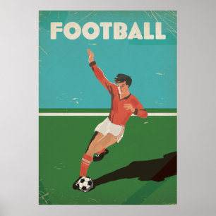 Oude Voetbalposter Poster