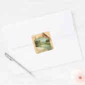 Oude vogel leuk dier sticker (Envelop)