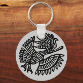 Oude vogel - Sleutelhanger (Voorkant)