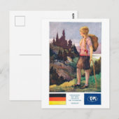 Oude Volkenbond Duitsland Briefkaart (Voorkant / Achterkant)