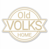 Oude VOLKS Home Sticker (Voorkant)