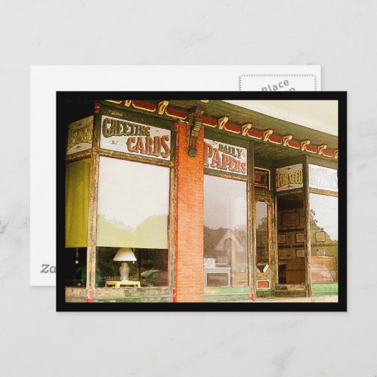 Oude voorjaars winkel briefkaart (Voorkant / Achterkant)