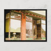 Oude voorjaars winkel briefkaart (Voorkant)