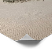 Oude vos Kerstprint, Rustieke Wildernis Poster (Hoek)