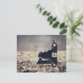 Oude vouwcamera briefkaart (Staand voorkant)