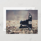 Oude vouwcamera briefkaart (Voorkant / Achterkant)