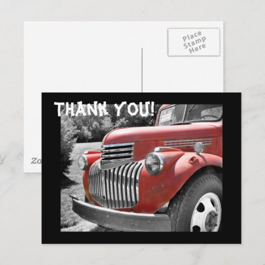 Oude Vrachtwagen Briefkaart (Voorkant / Achterkant)