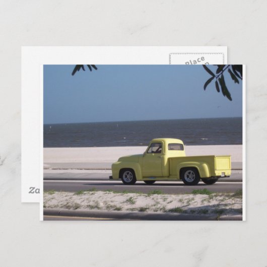 Oude vrachtwagen briefkaart (Voorkant / Achterkant)