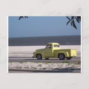 Oude vrachtwagen briefkaart