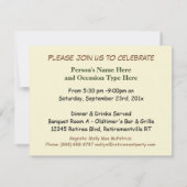 Oude vrachtwagen in de Grass Persoonlijke Partij Kaart (Achterkant)