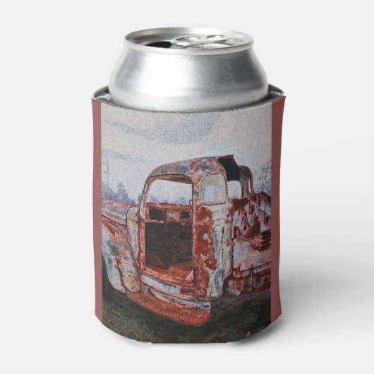 Oude vrachtwagen koelbox blikjeskoeler (Blikje Voorkant)