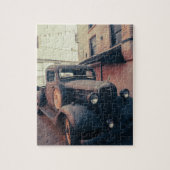 Oude vrachtwagen legpuzzel (Verticaal)