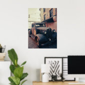 Oude vrachtwagen poster (Thuiskantoor)