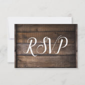  Oude Vrachtwagen Rustic Barn Wood Wedding RSVP (Achterkant)