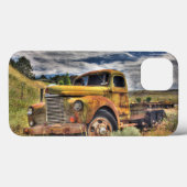 Oude vrachtwagen verlaten in het veld Case-Mate iPhone case (Achterkant (horizontaal))